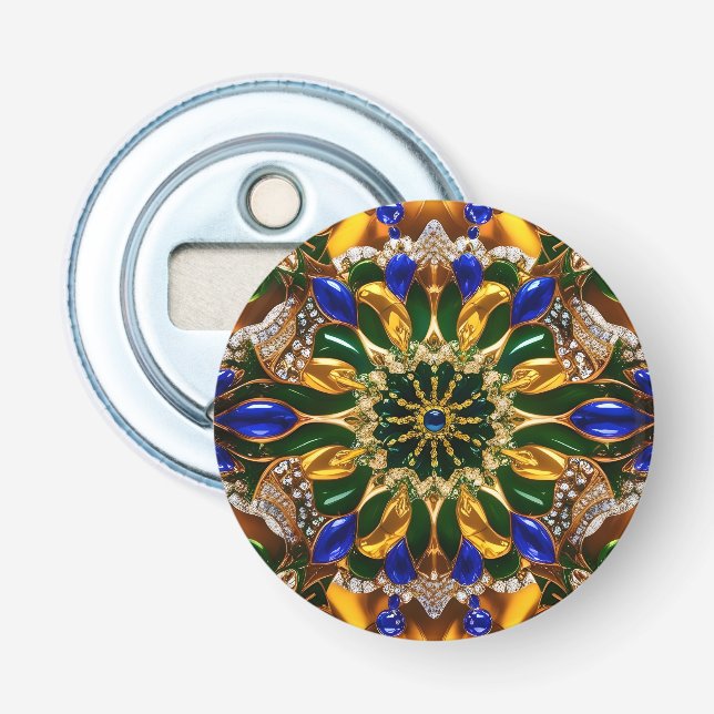 Flaschenöffner mit brasilianischem Farbdesign (Vorderseite)