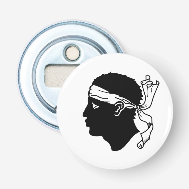 Flaschenöffner mit Flagge auf Korsika (Vorderseite)