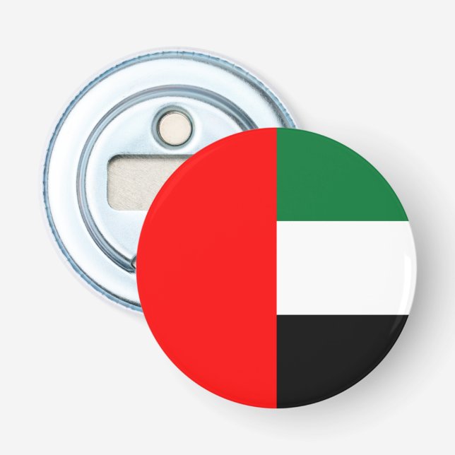 Flaschenöffner mit Flagge für VAE (Vorderseite)