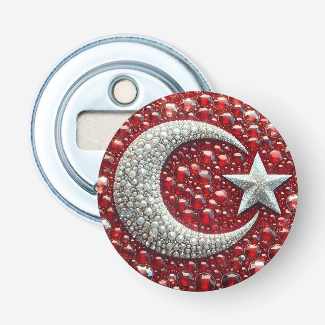 Flaschenöffner mit türkischer Farbgestaltung (Vorderseite)