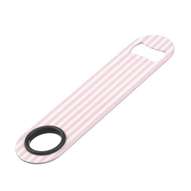Flaschenöffner Speed Pink & White Stripe (Vorderseite Schrägansicht)