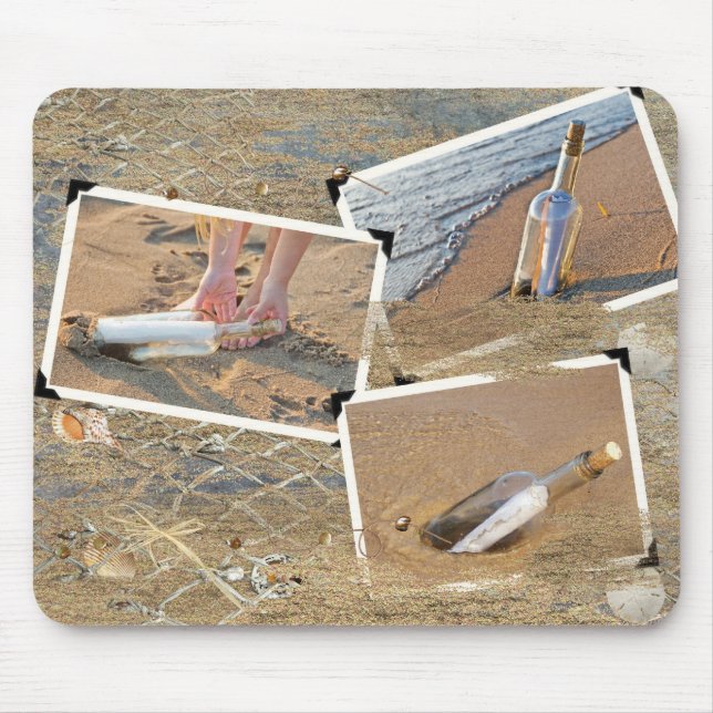 Flaschenpost Mousepad (Vorne)