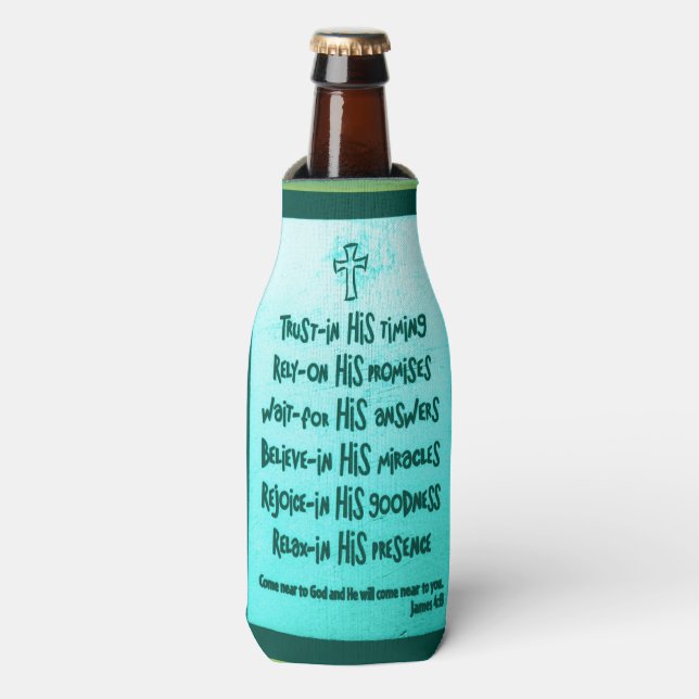 Flaschenverpackung Faith quotes Flaschenkühler (Flaschenvorderseite)