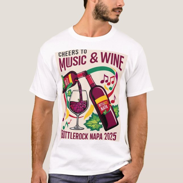 FlascheRock 2025 Unisex Soft Cotton Festival Shirt (Vorderseite)