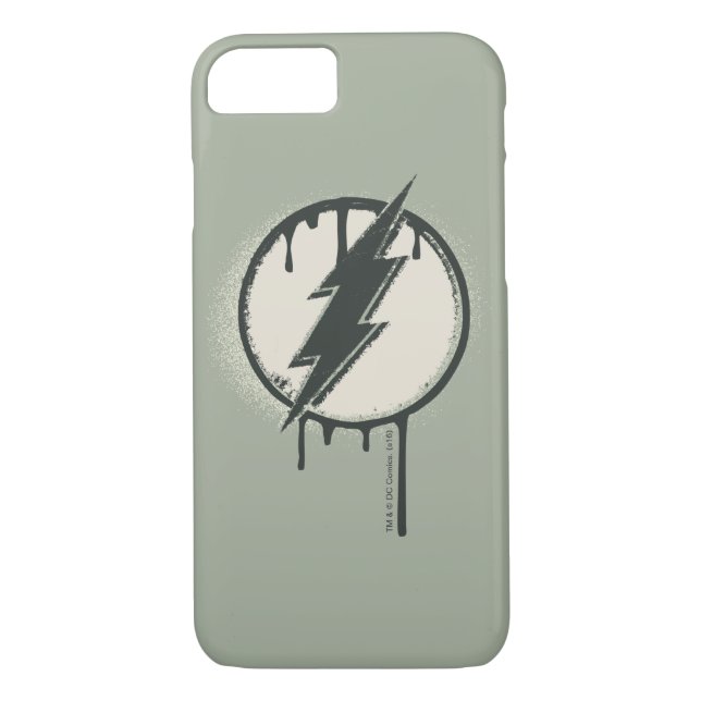 Flash Bolt Paint Grunge Case-Mate iPhone Hülle (Rückseite)