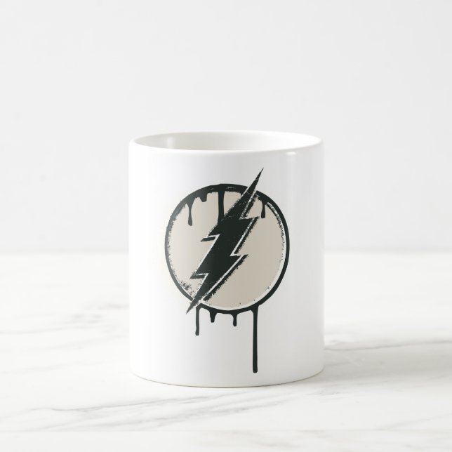 Flash Bolt Paint Grunge Kaffeetasse (Mittel)