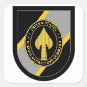 FLASH/DUI GEMEINSAME BEFEHLS-AUFKLEBER SPECIAL-OPS QUADRATISCHER AUFKLEBER