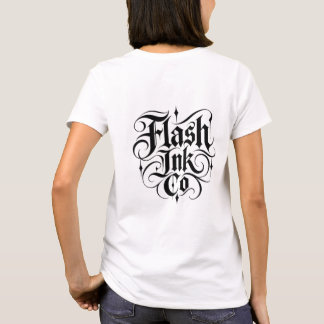 Flash Ink Co - Totenkopf und Anker T-Shirt