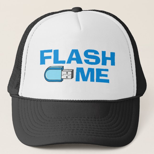 flash_me truckerkappe (Vorderseite)