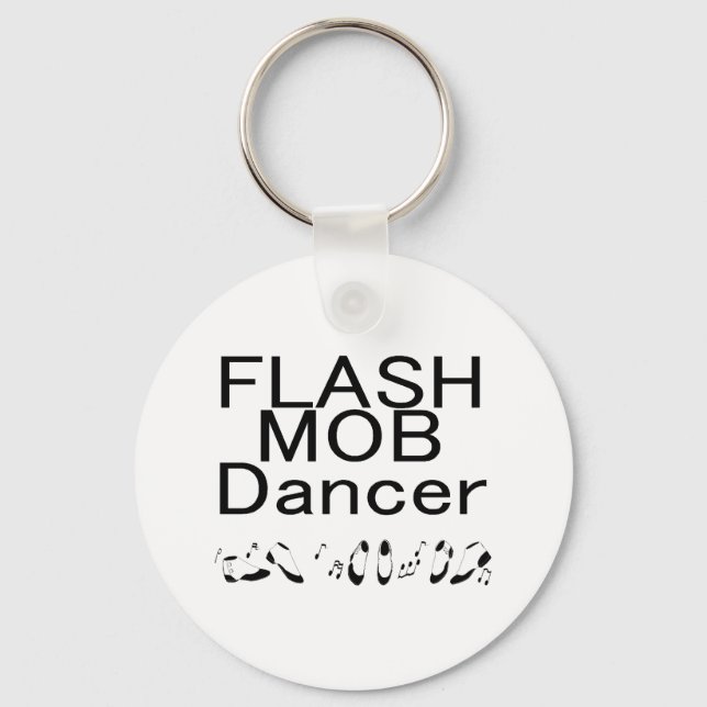 Flash Mob Dancer Tanzfeet Schlüsselanhänger (Vorderseite)