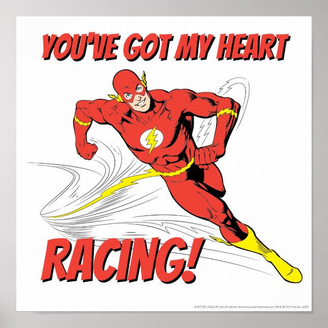 Flash - Sie haben mein Herzrhythmus Got Valentine Poster (Vorne)
