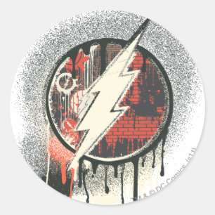 Flash - Verdrehte Unschuld Symbol Runder Aufkleber