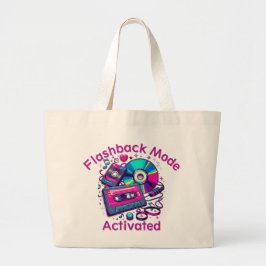 Flashback-Modus: aktiviert - Retro Music Lover Jumbo Stoffbeutel