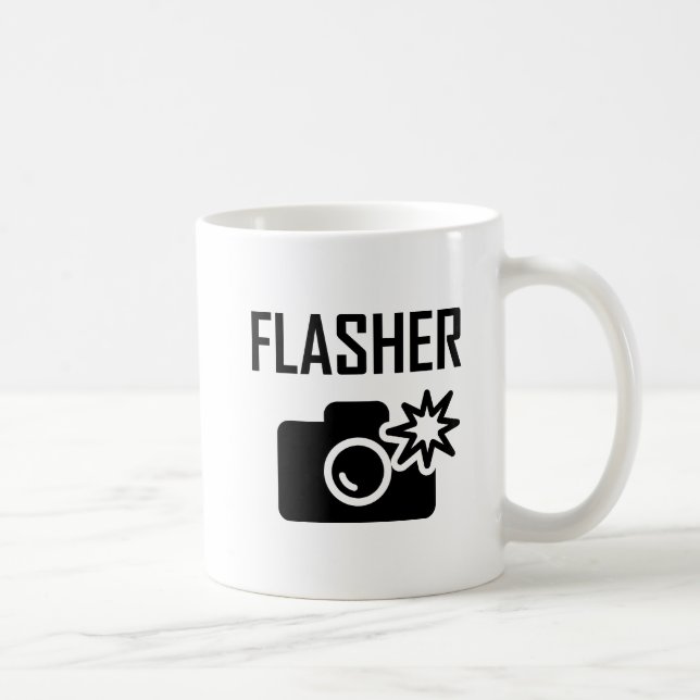 Flasher Funny Mug Kaffeetasse (Rechts)