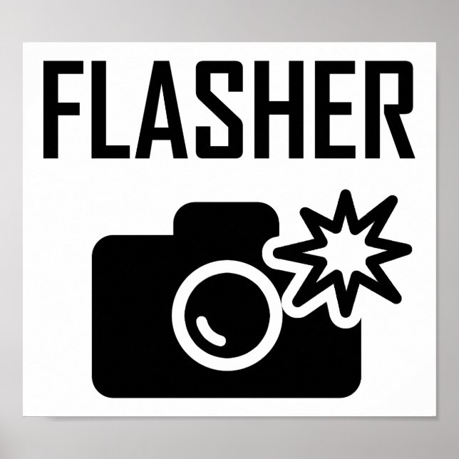 Flasher Funny Poster (Vorne)