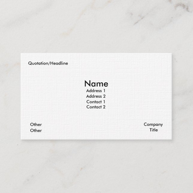 FLASHY BUSINESS & CALLING CARDS - NEUE DETAILS TELEFONNUMMERKARTE (Vorderseite)