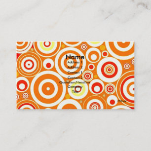 FLASHY PSYCHEDELIC BUSINESS CARDS - CALLCARDS TELEFONNUMMERKARTE