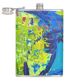Flask Abstract-Design Flachmann