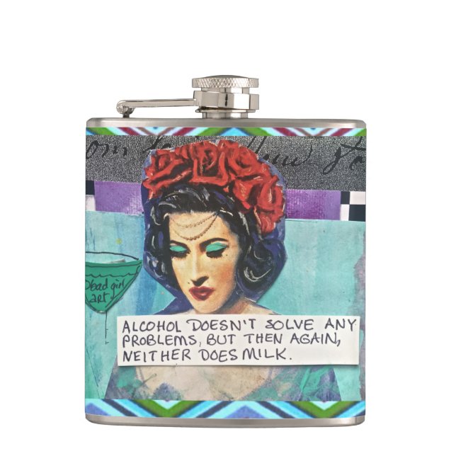 FLASK-ALCOHOL LÖST KEINE PROBLEME FLACHMANN (Vorderseite)
