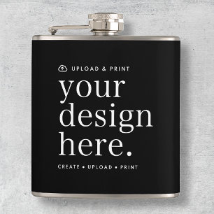 Flask Dein Design Upload 6oz Flachmann