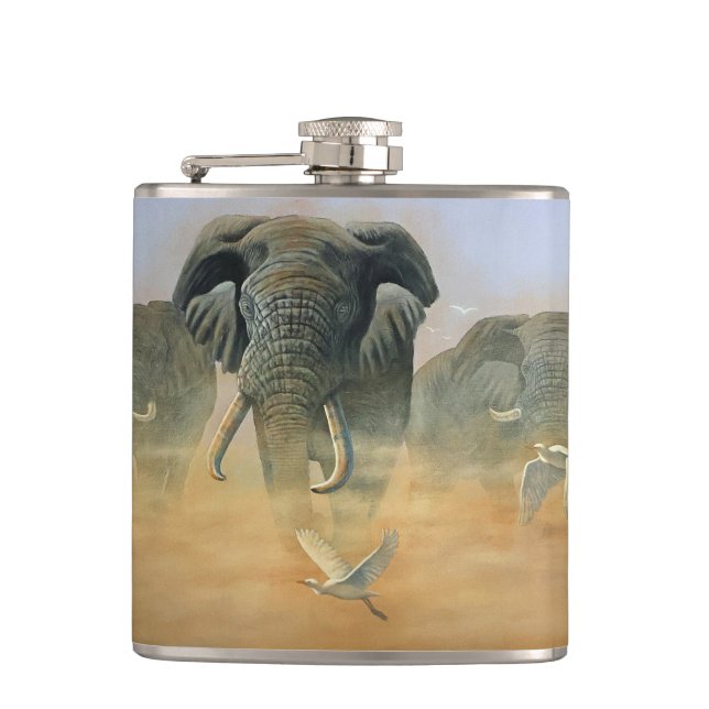 Flask Elephants Flachmann (Vorderseite)