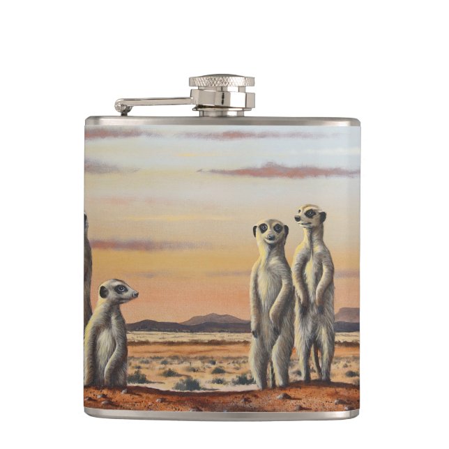 Flask Meerkats Flachmann (Vorderseite)