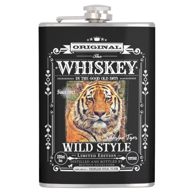 FLASK_Siberian Tiger Flachmann (Vorderseite)