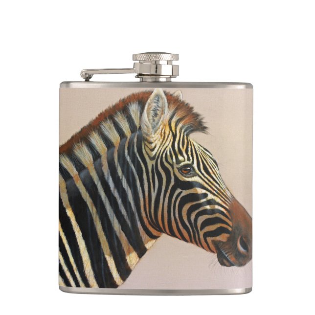 Flask Zebra Flachmann (Vorderseite)