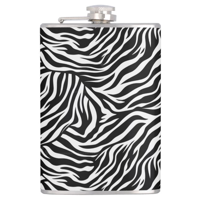 Flask Zebra Print Flachmann (Vorderseite)