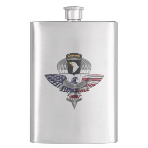 Flasque 101st Airborne Division « Aigles Hurlants »