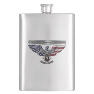 Flasque 101st Division aéroportée “Fier d'avoir servi”