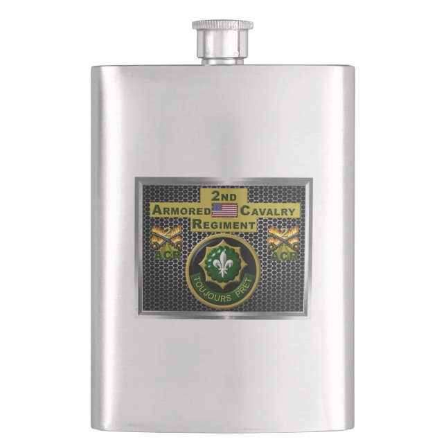 Flasque 2e Régiment de cavalerie blindée "toujours prêt" (devant)
