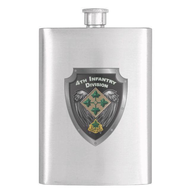 Flasque 4e division d'infanterie, " Steadfast and Loyal " (devant)