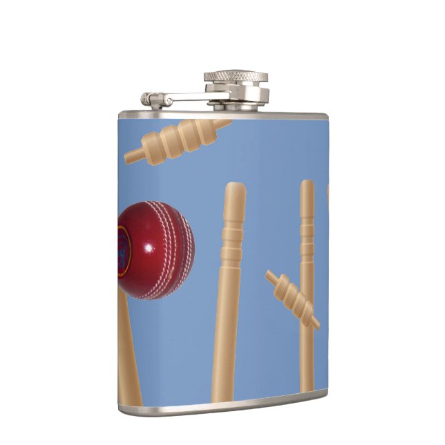 Flasque à vin Bowled At Cricket (Droite)
