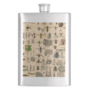 Flasque Abeille Insecte Bug Wasp Nature Peinture des abeil