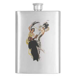 Flasque Âge de jazz des années 1920 d'art déco