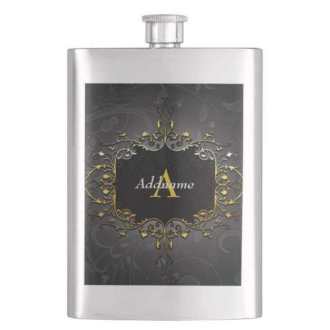 Flasque Ajouter votre nom et votre initiale (devant)