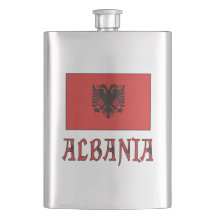 Albanie et drapeau albanais