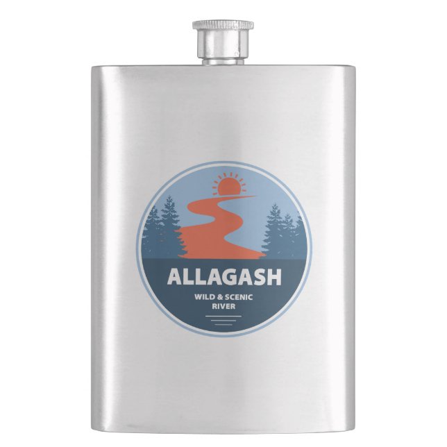 Flasque Allagash Wild Et Pittoresque River Maine (devant)