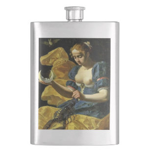 FLASQUE ANTIQUE RENAISSANCE TAROT 18 - LA LUNE