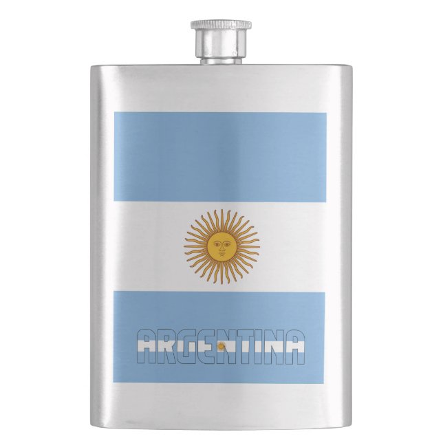Flasque Argentine Drapeau élégant patriotique (devant)