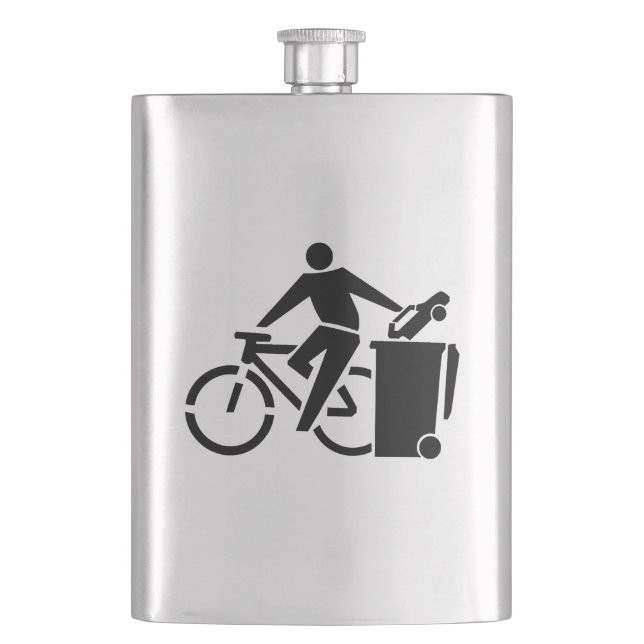 Flasque Balade En Vélo, Tracer Votre Voiture (devant)