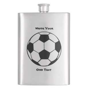 Flasque Ballon de football - écrivez votre propre texte