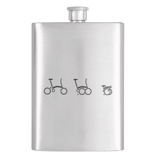 Flasque Bicyclette se pliante de vélo de Brompton