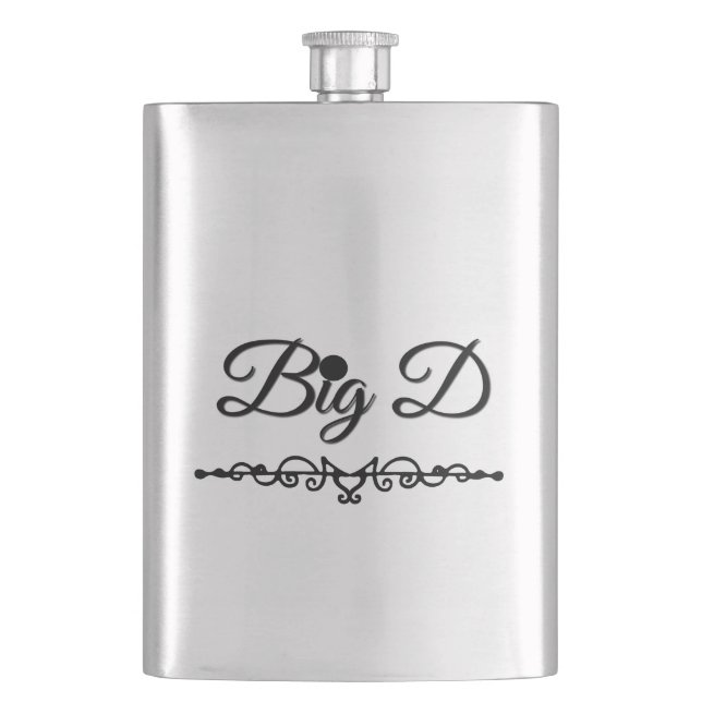 Flasque Big D avec Red Heart (devant)