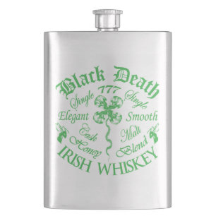 Flasque Black Death 777 - Honey Irish Whiskey - Stainless