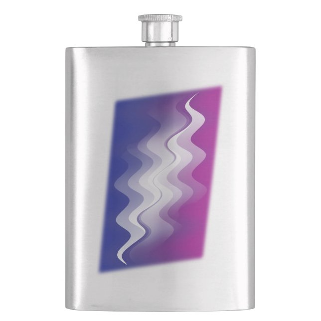 Flasque Bleu violet blanc (devant)