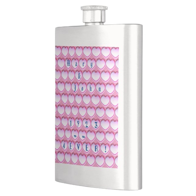 Flasque Cadeau de fête mariage — Amoureux de la fête! Flas (Gauche)
