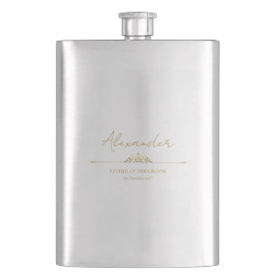 Flasque Cadeau de mariage personnalisé pour le père du mar