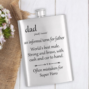 Flasque Cadeau Papa Super Héros Fête des Pères